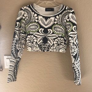 MinkPink Long Sleeve Crop Top